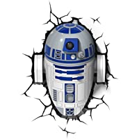 Star Wars FX14233 Lampara 3D de Pared R2 D2- Multicolor